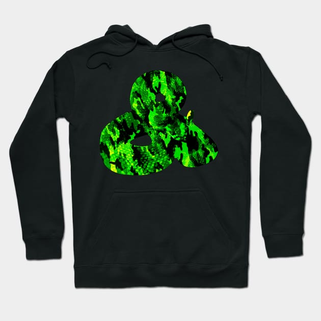 Green Army Camouflage Python Classic Graphic Hoodie by PoizonBrand